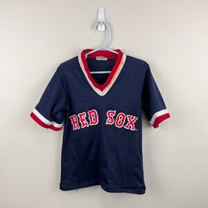 Vintage Majestic MLB Red Sox Jersey Shirt Kids S USA